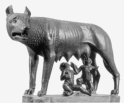 Rome She-wolf sculpture