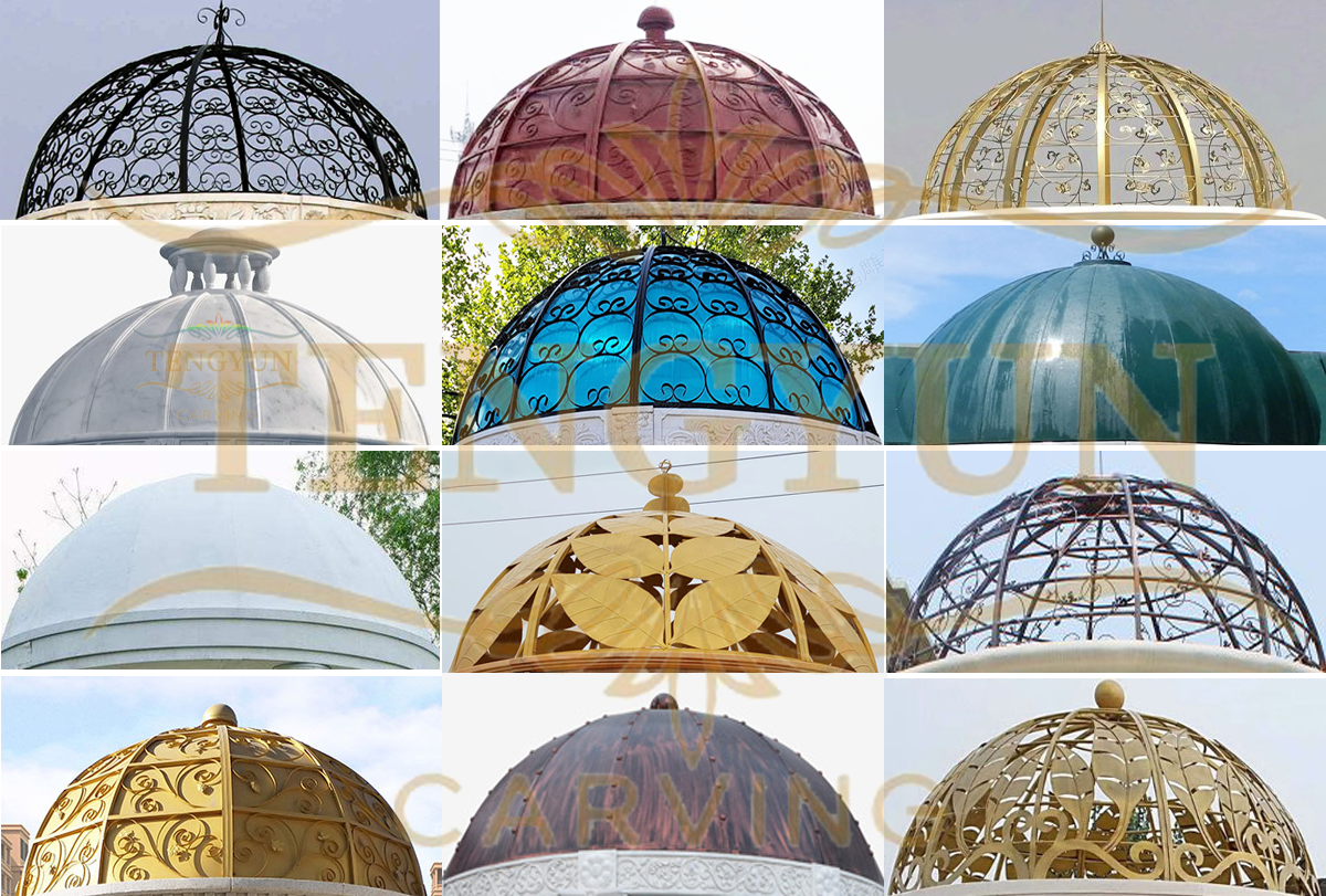 dome roof for marble gazebo