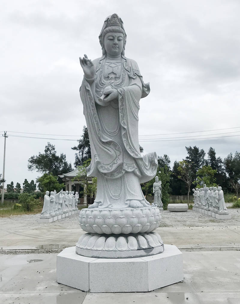large marble Buddha statue