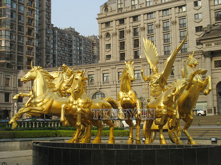 large size bronze eight horse sculptures (3)